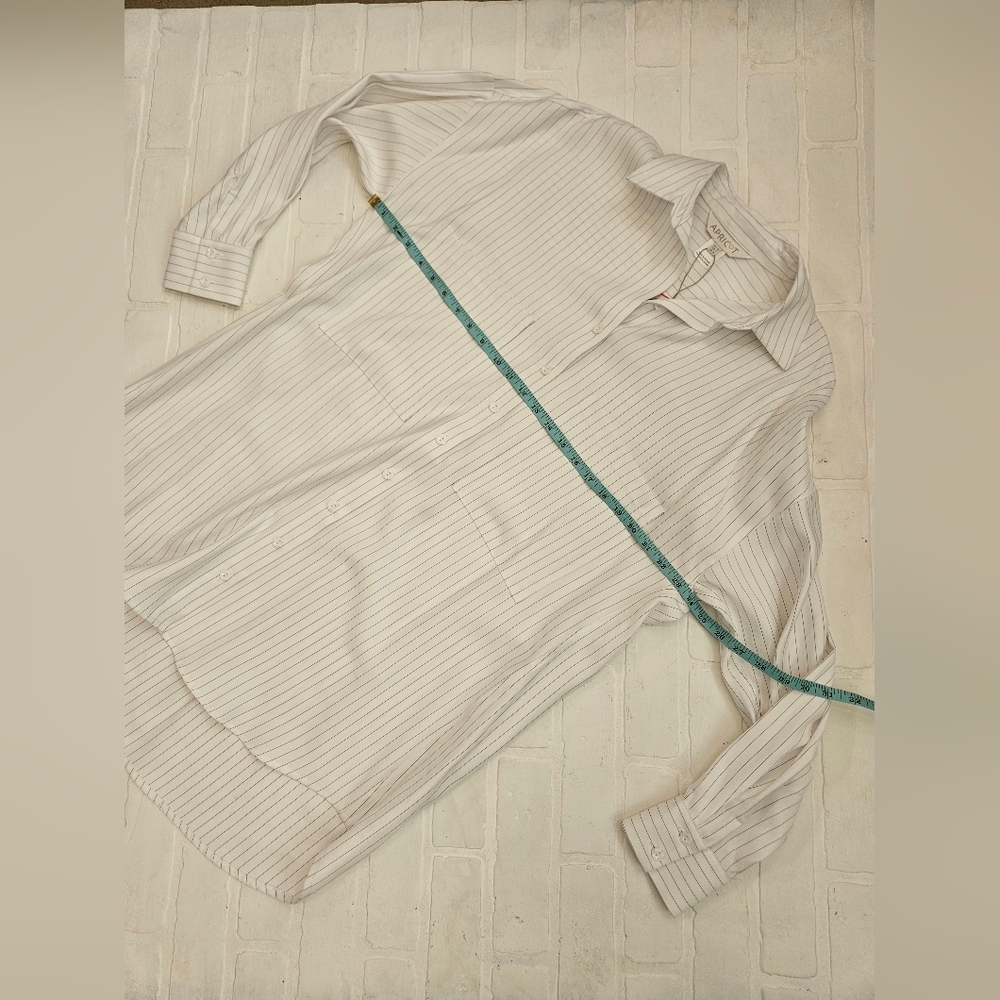 Oversize Pinstripe Button Down NWT - image 5